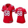 women matt milano bills game red jersey