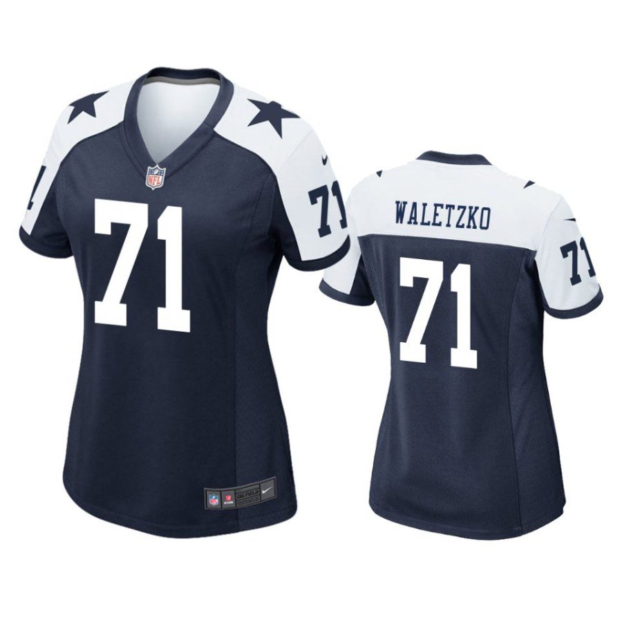 women matt waletzko cowboys alternate game navy jersey