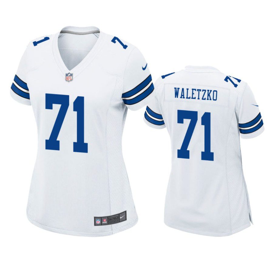 women matt waletzko cowboys game white jersey