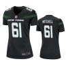 women max mitchell jets game black jersey