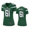 women max mitchell jets game green jersey