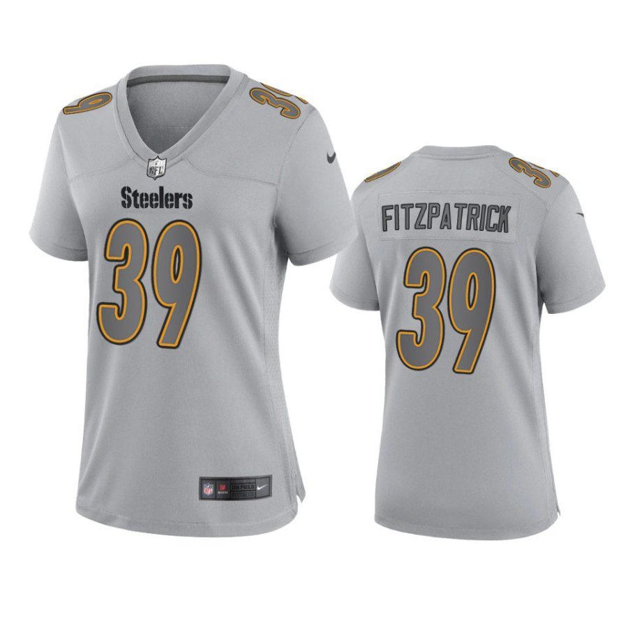 women minkah fitzpatrick steelers gray atmosphere fashion game jersey