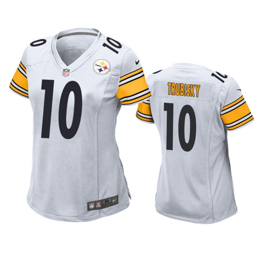 women mitchell trubisky steelers game white jersey