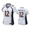 women montrell washington broncos game white jersey