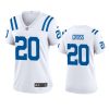 women nick cross colts game white jersey