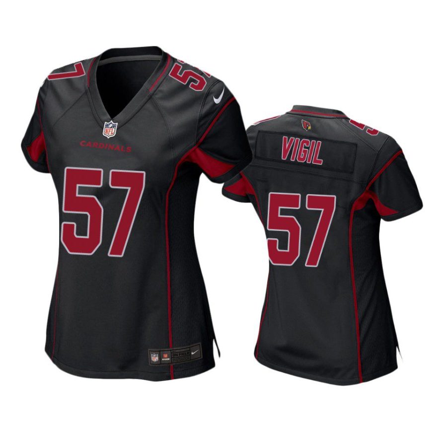 women nick vigil cardinals alternate game black jersey