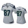 women noah fant seahawks game gray jersey