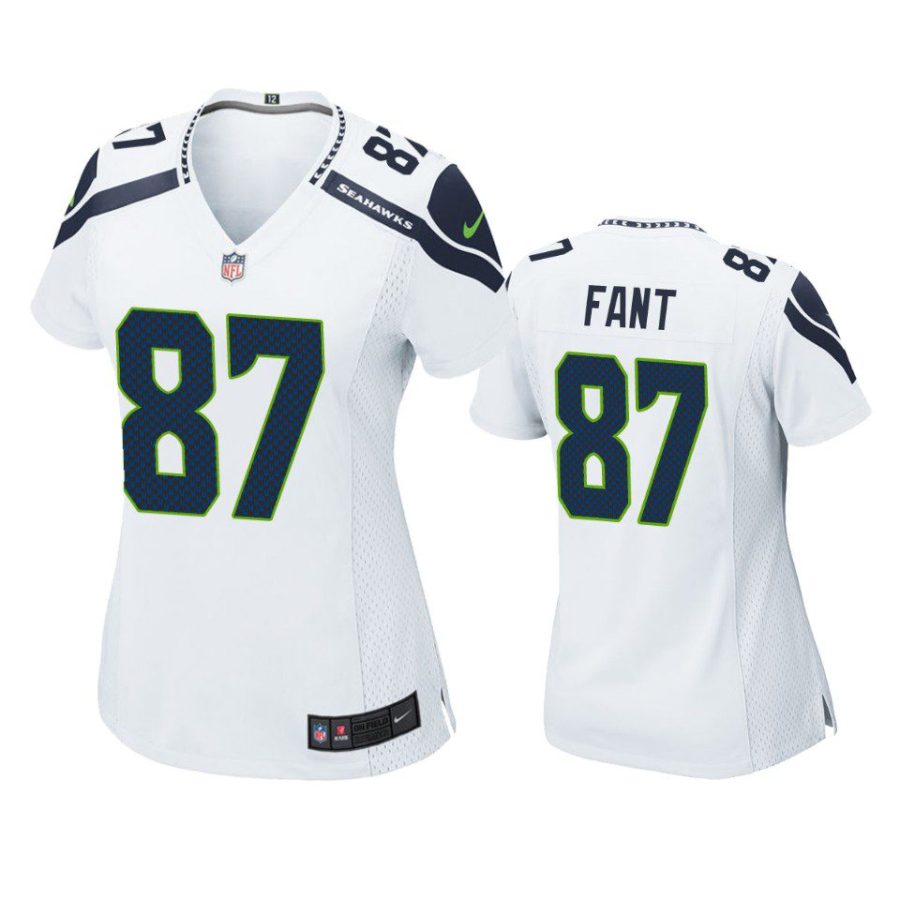 women noah fant seahawks game white jersey