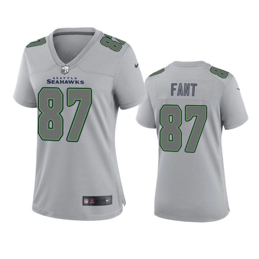 women noah fant seahawks gray atmosphere fashion game jersey