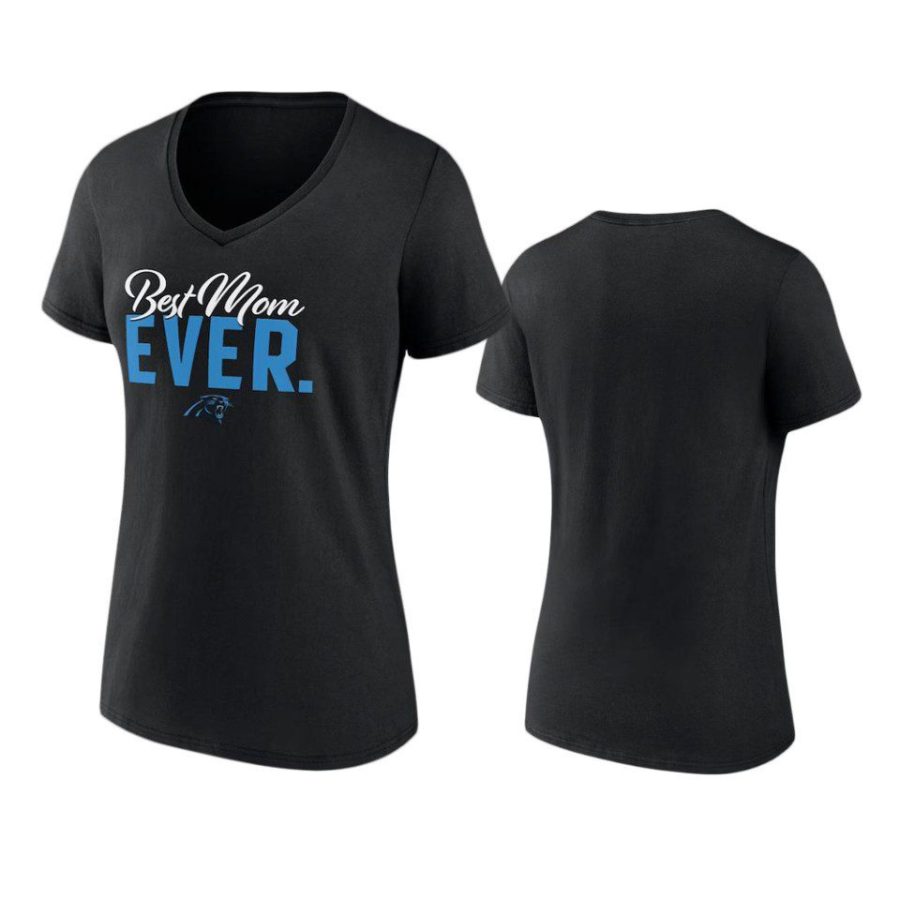 women panthers black best mom ever t shirt