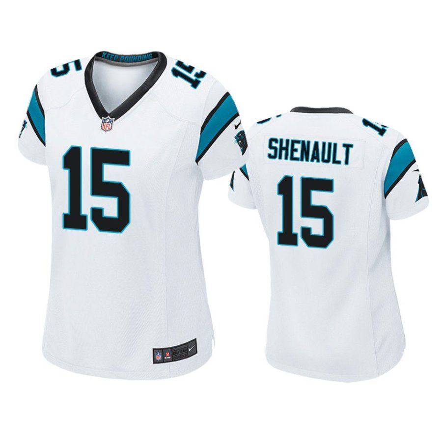 women panthers laviska shenault game white jersey