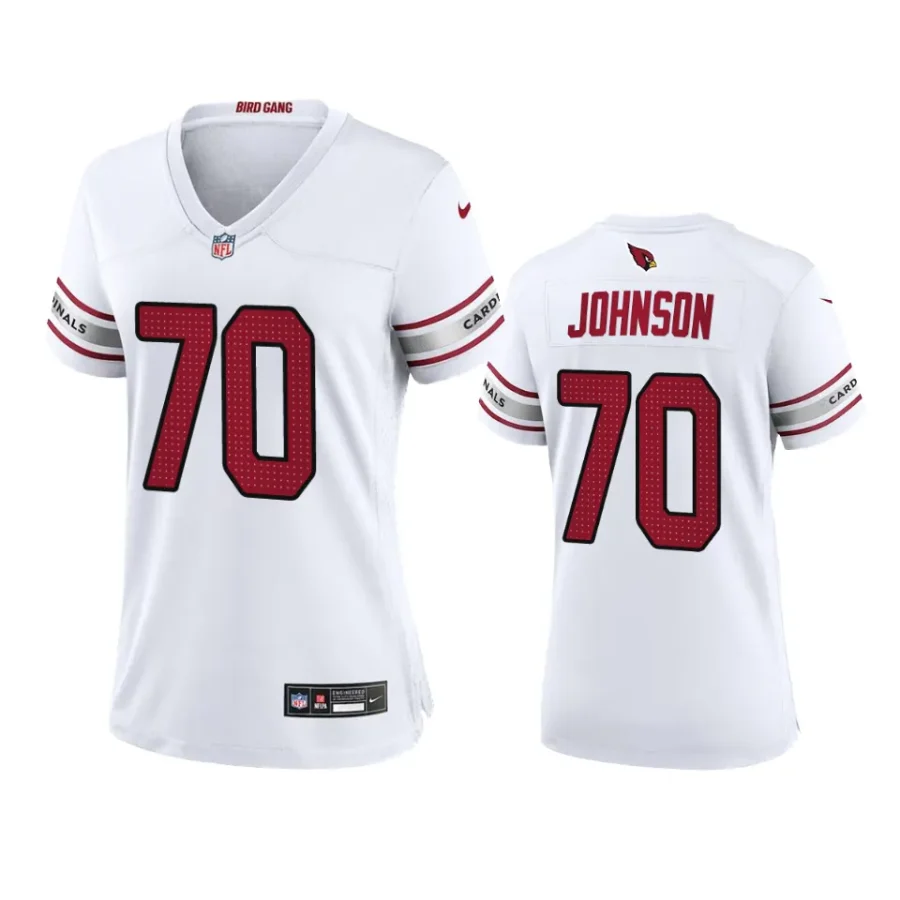 women paris johnson cardinals game white jersey