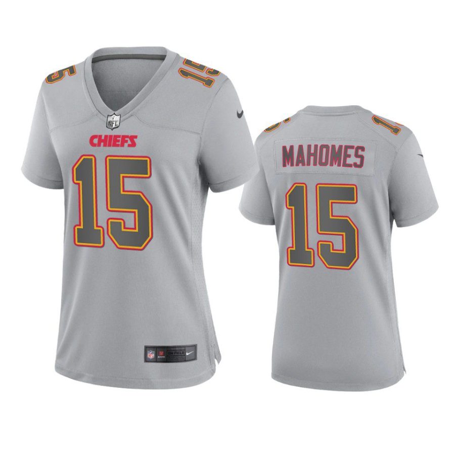 women patrick mahomes chiefs gray atmosphere fashion game jersey
