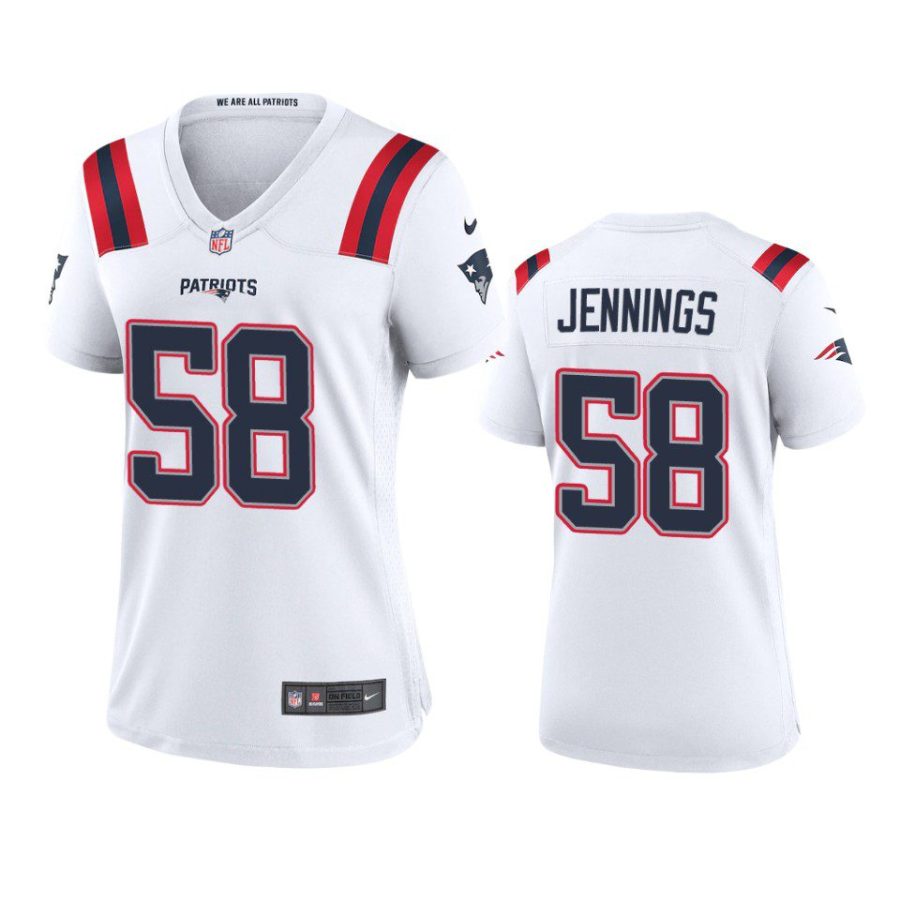 women patriots anfernee jennings game white jersey