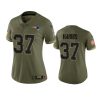 women patriots damien harris olive limited 2022 salute to service jersey