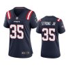 women patriots pierre strong jr. game navy jersey