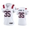 women patriots pierre strong jr. game white jersey