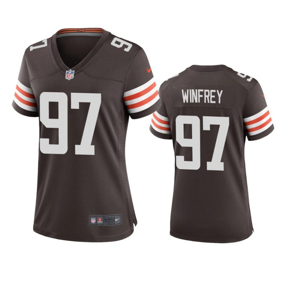 women perrion winfrey browns game brown jersey