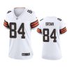 women pharaoh brown browns game white jersey