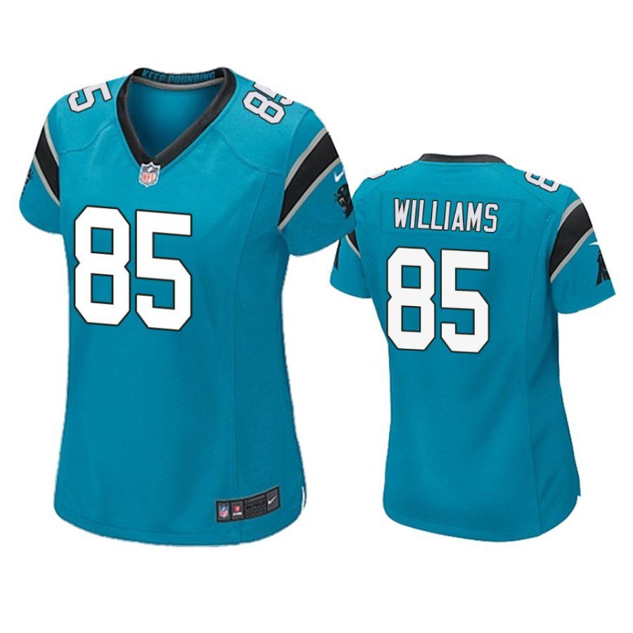 women preston williams panthers game blue jersey