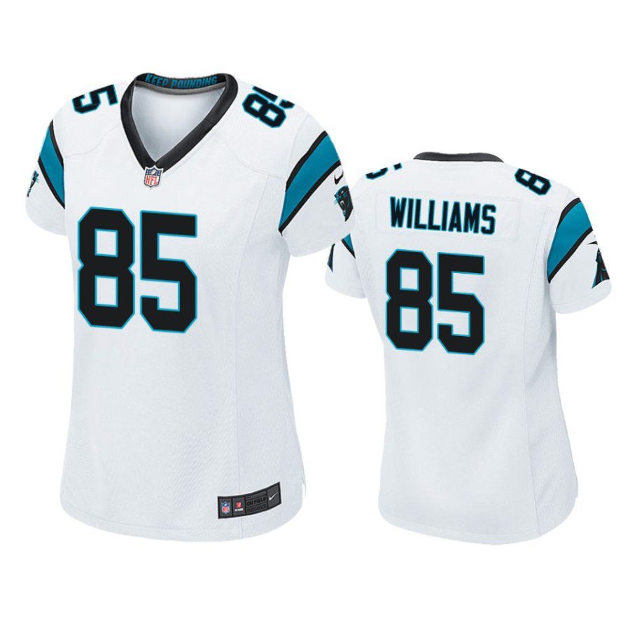 women preston williams panthers game white jersey