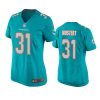 women raheem mostert dolphins game aqua jersey