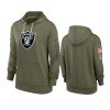 women raiders olive 2022 salute to service hoodie