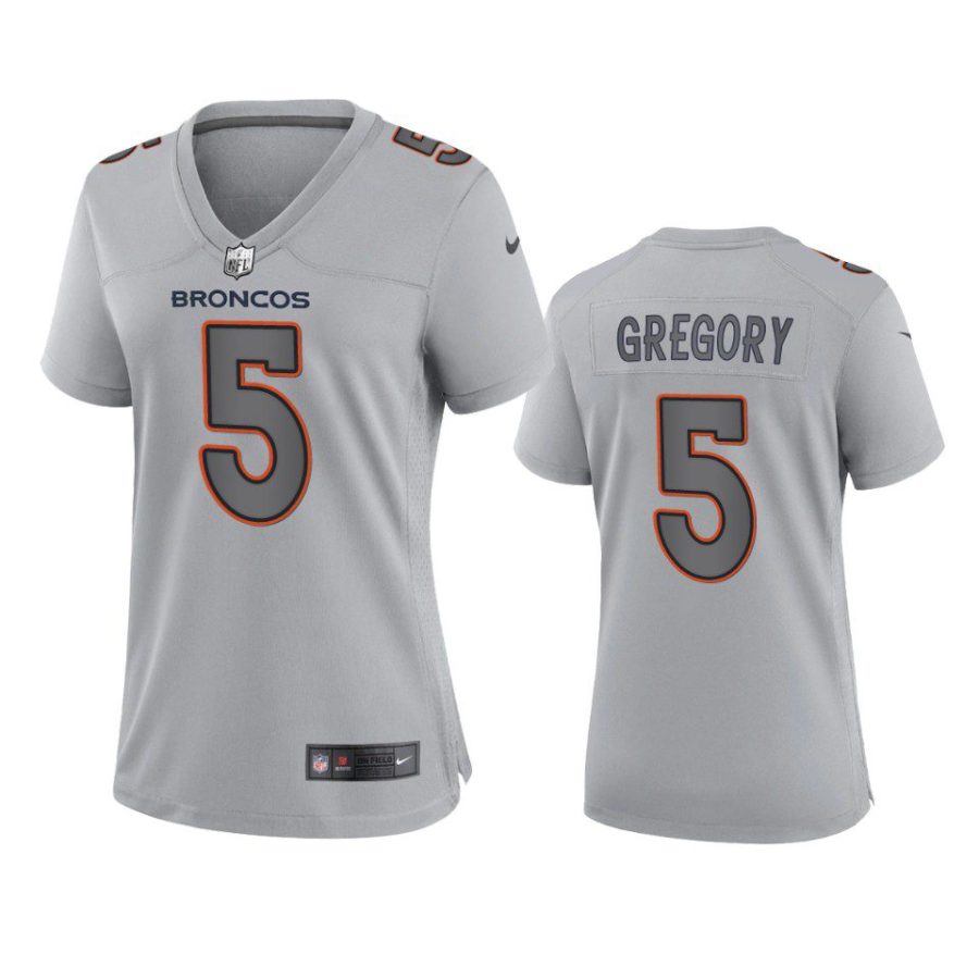 women randy gregory broncos atmosphere fashion game gray jersey