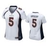 women randy gregory broncos game white jersey