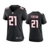 women rashad fenton falcons black throwback game jersey