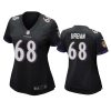 women ravens brent urban game black jersey