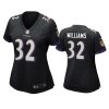 women ravens marcus williams game black jersey