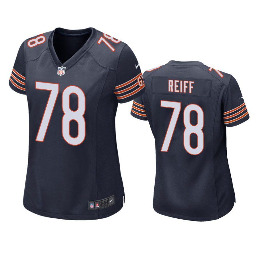 women riley reiff bears game navy jersey