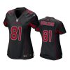 women robbie anderson cardinals alternate game black jersey