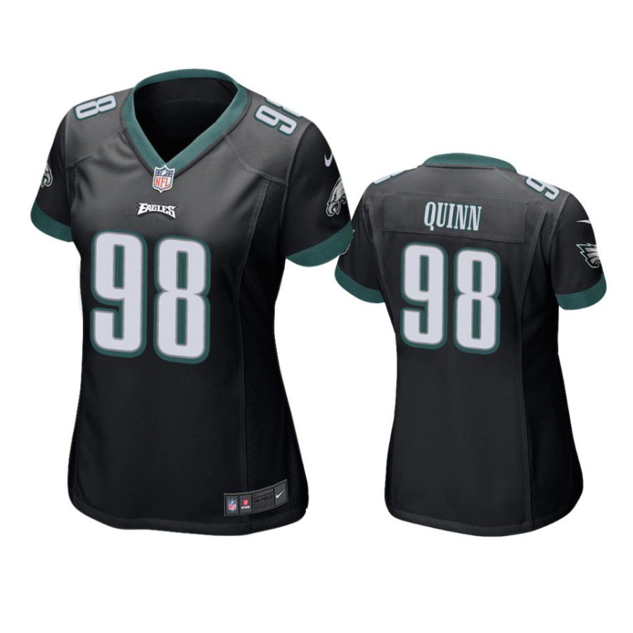 women robert quinn eagles black game jersey