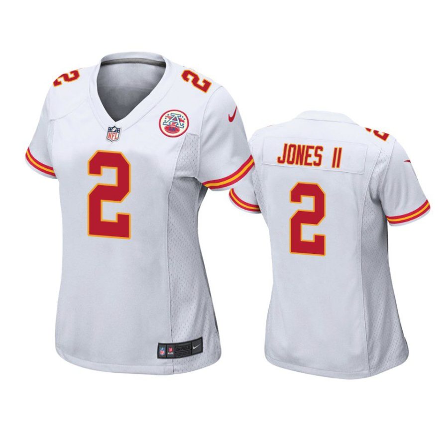 women ronald jones ii chiefs game white jersey