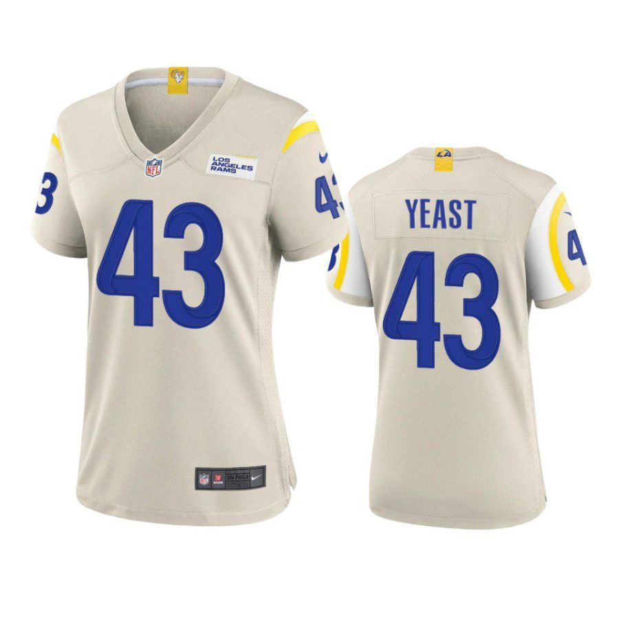 women russ yeast rams game bone jersey