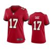 women russell gage buccaneers game red jersey