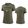 women saints olive 2022 salute to service legend t shirt