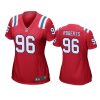 women sam roberts patriots game red jersey