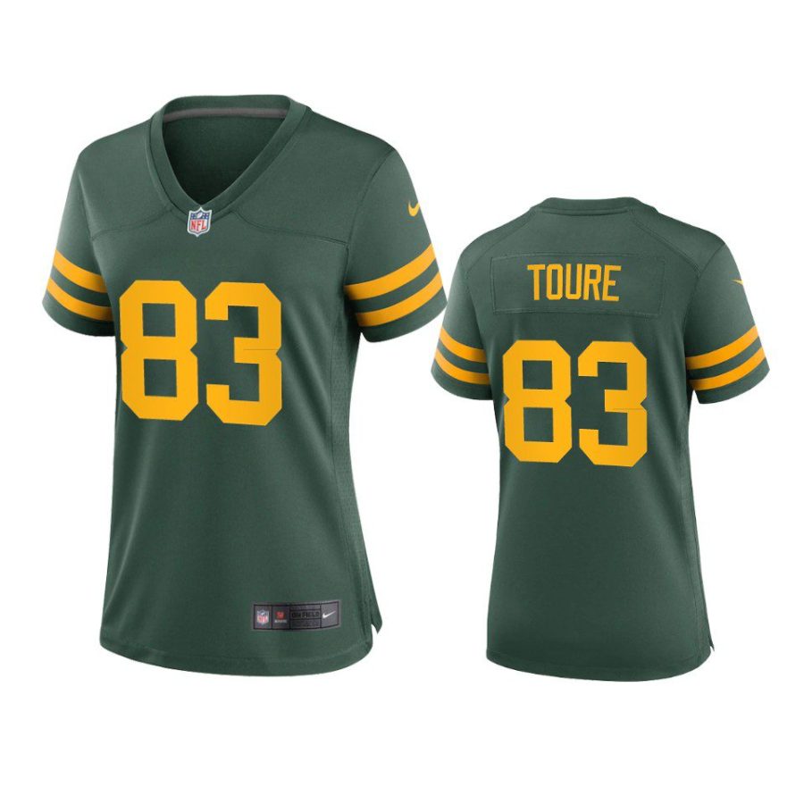 women samori toure packers alternate game green jersey