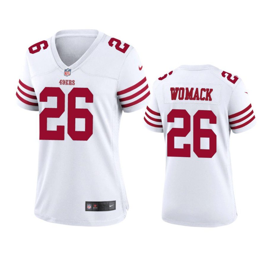 women samuel womack 49ers game white jersey