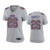 women saquon barkley giants gray atmosphere fashion game jersey