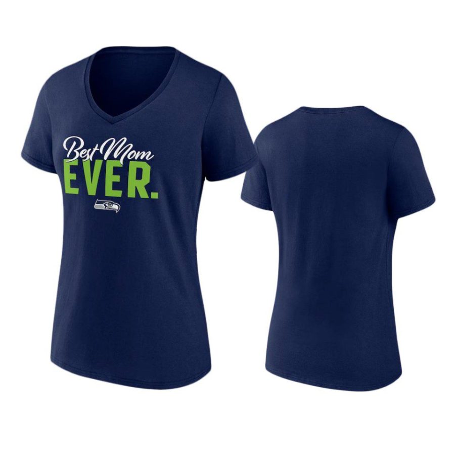 women seahawks college navy best mom ever t shirt