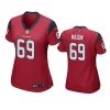 women shaq mason texans red game jersey