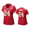 women skyy moore chiefs game red jersey