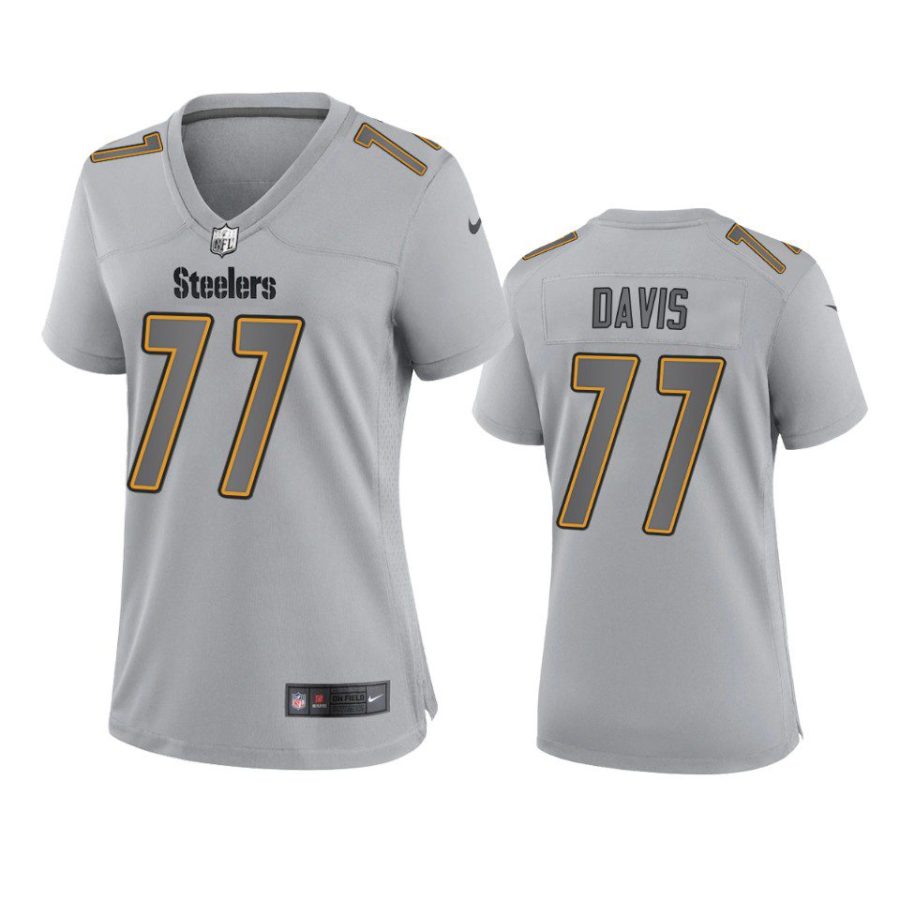 women steelers jesse davis atmosphere fashion game gray jersey