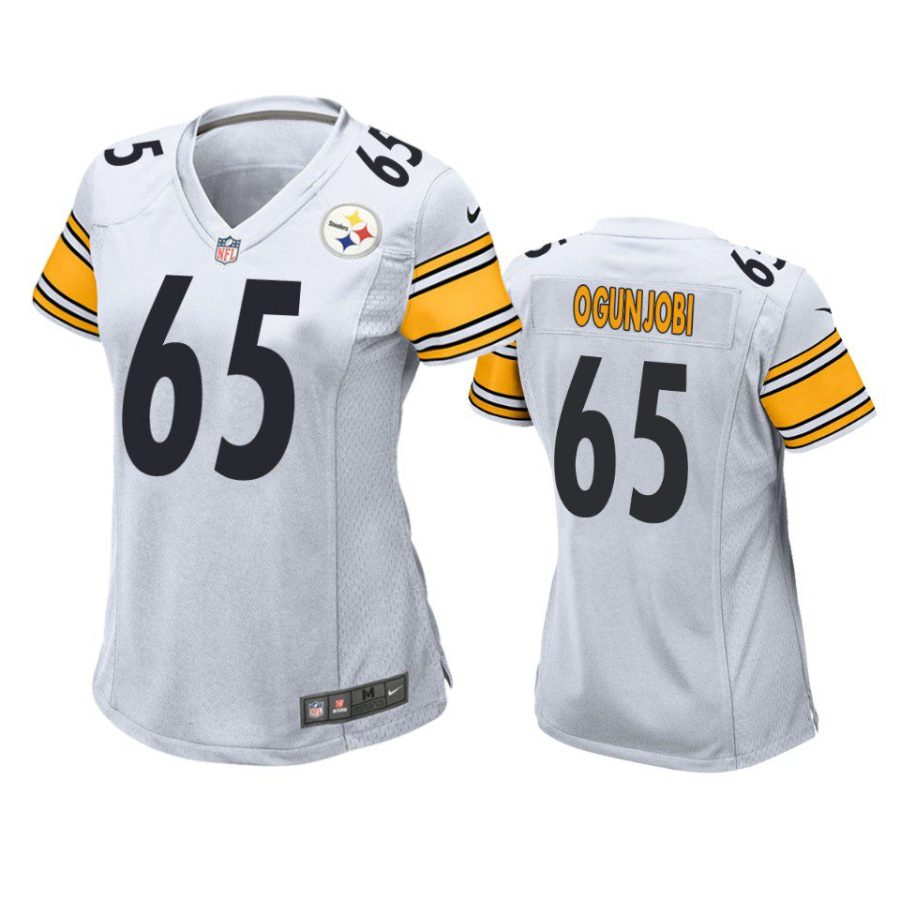 women steelers larry ogunjobi game white jersey