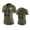 women steelers najee harris olive limited 2022 salute to service jersey