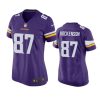 women t.j. hockenson vikings game purple jersey